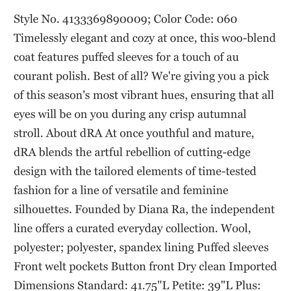 Anthropologie Cozy Wool Coat - Picture 3 of 9